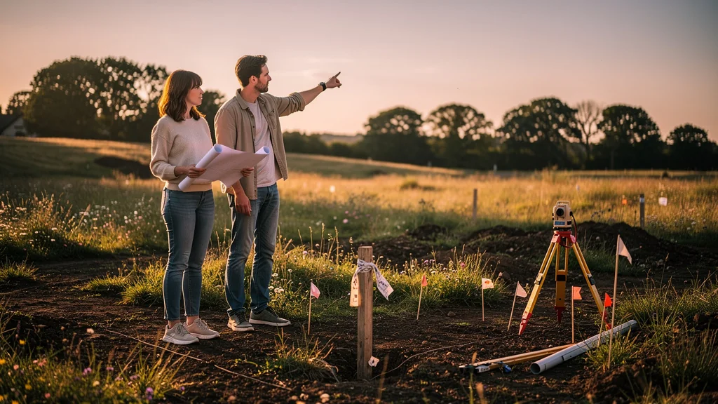 Terrain à bâtir avec couple réfléchi avant signature, conseils essentiels pour futur projet immobilier